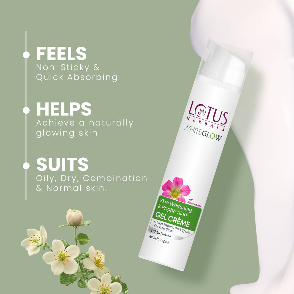 WhiteGlow Skin Whitening & Brightening Gel Cream|With Niacinamide|All Skin Types