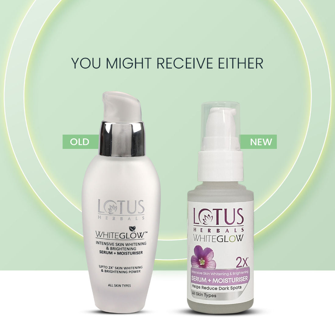 WhiteGlow Intensive Skin Whitening & Brightening Serum + Moisturiser,Reduce Dark Spots