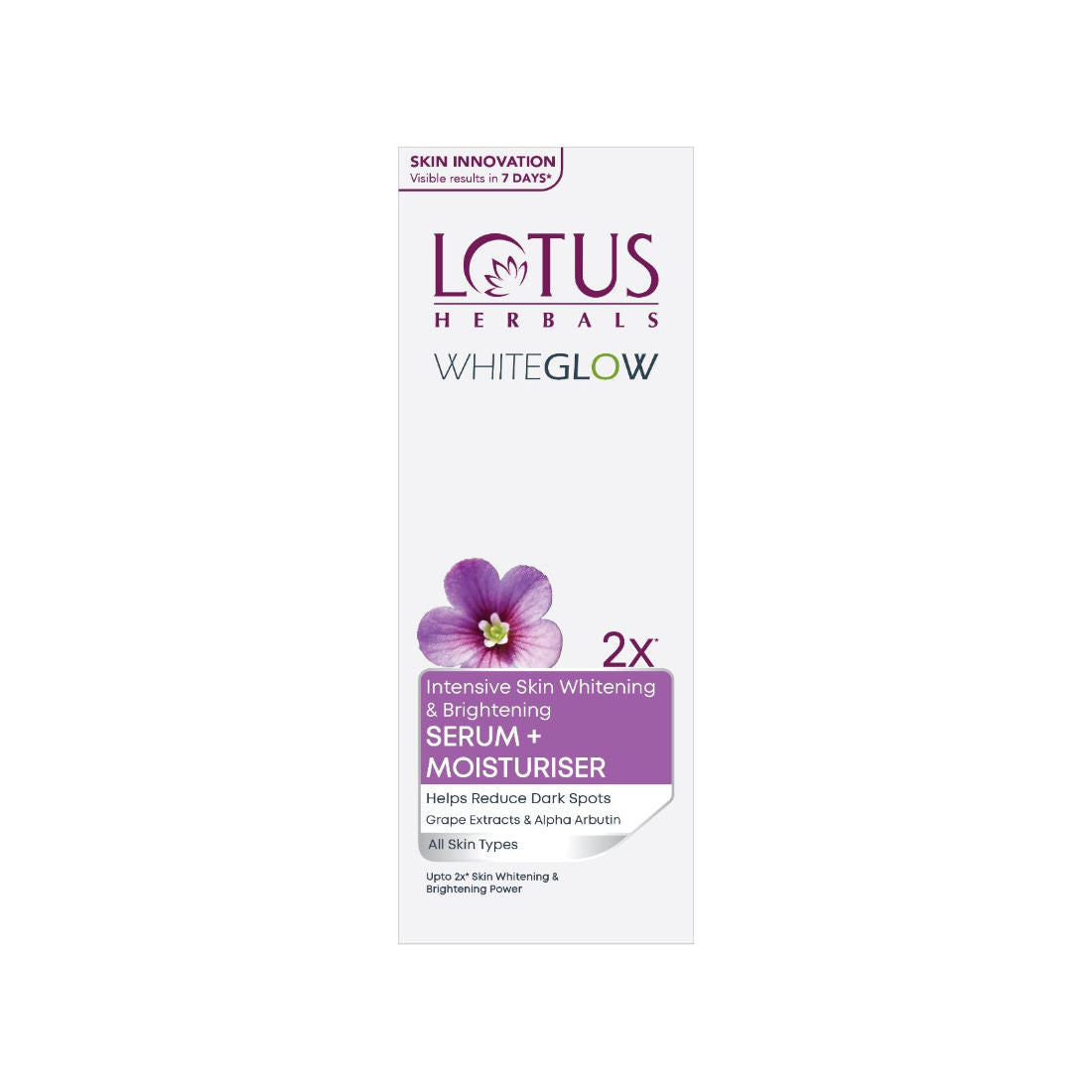 WhiteGlow Intensive Skin Whitening & Brightening Serum + Moisturiser,Reduce Dark Spots