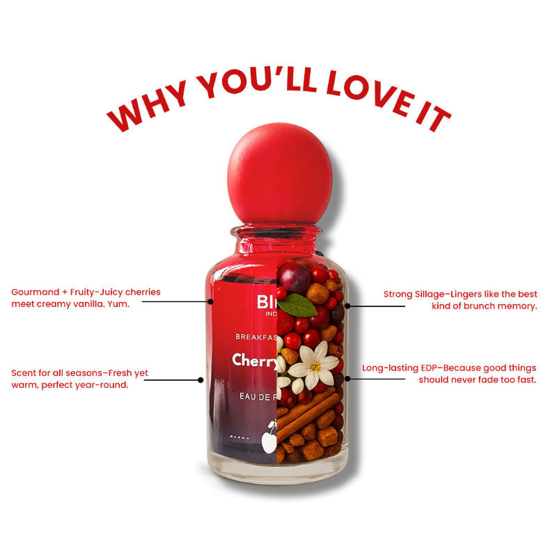 India Cherry Tart Sweet & Fruity Eau De Parfum Daily Wear Long Lasting Perfume