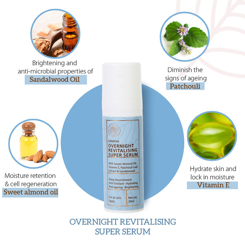 Overnight Revitalising Super Serum with Vitamin E & Patchouli - Anti-ageing & Brightening