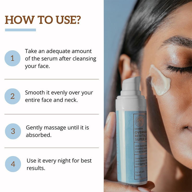 Overnight Revitalising Super Serum with Vitamin E & Patchouli - Anti-ageing & Brightening