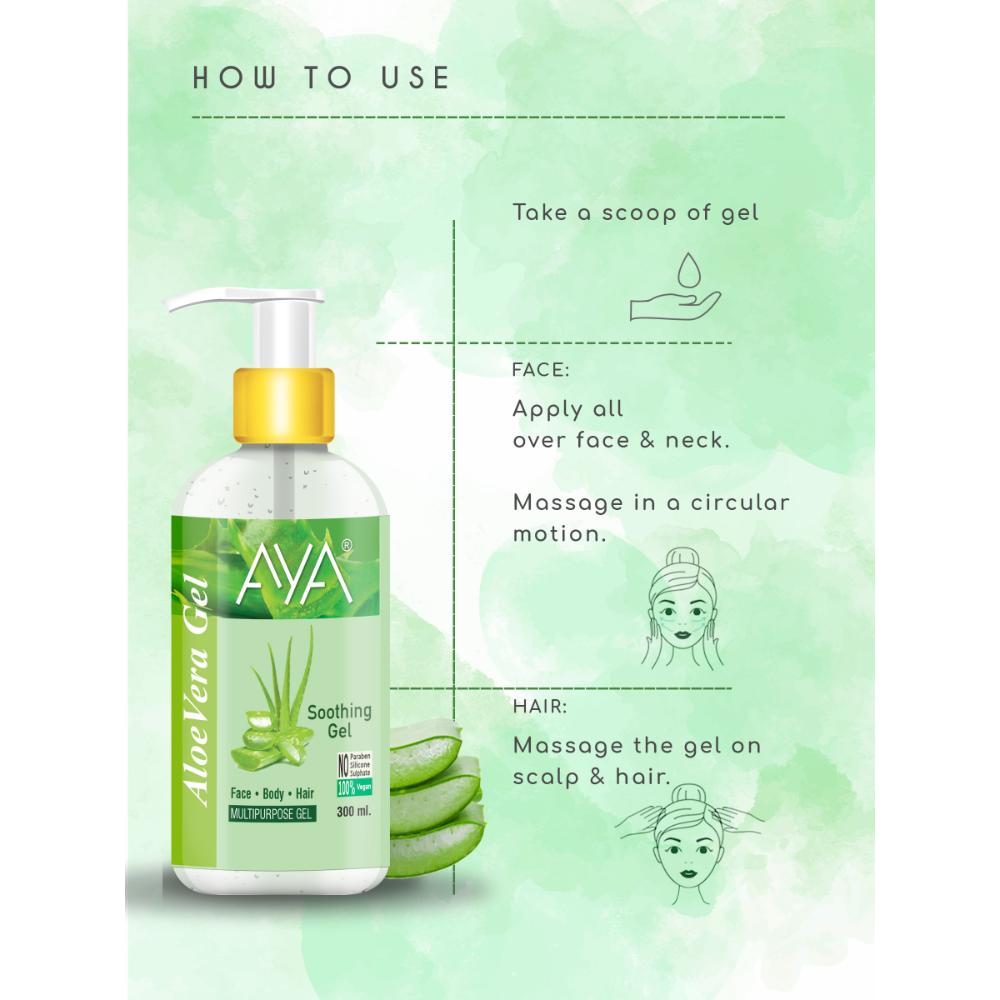 Multipurpose Aloe Vera Gel Face, Hair & Body