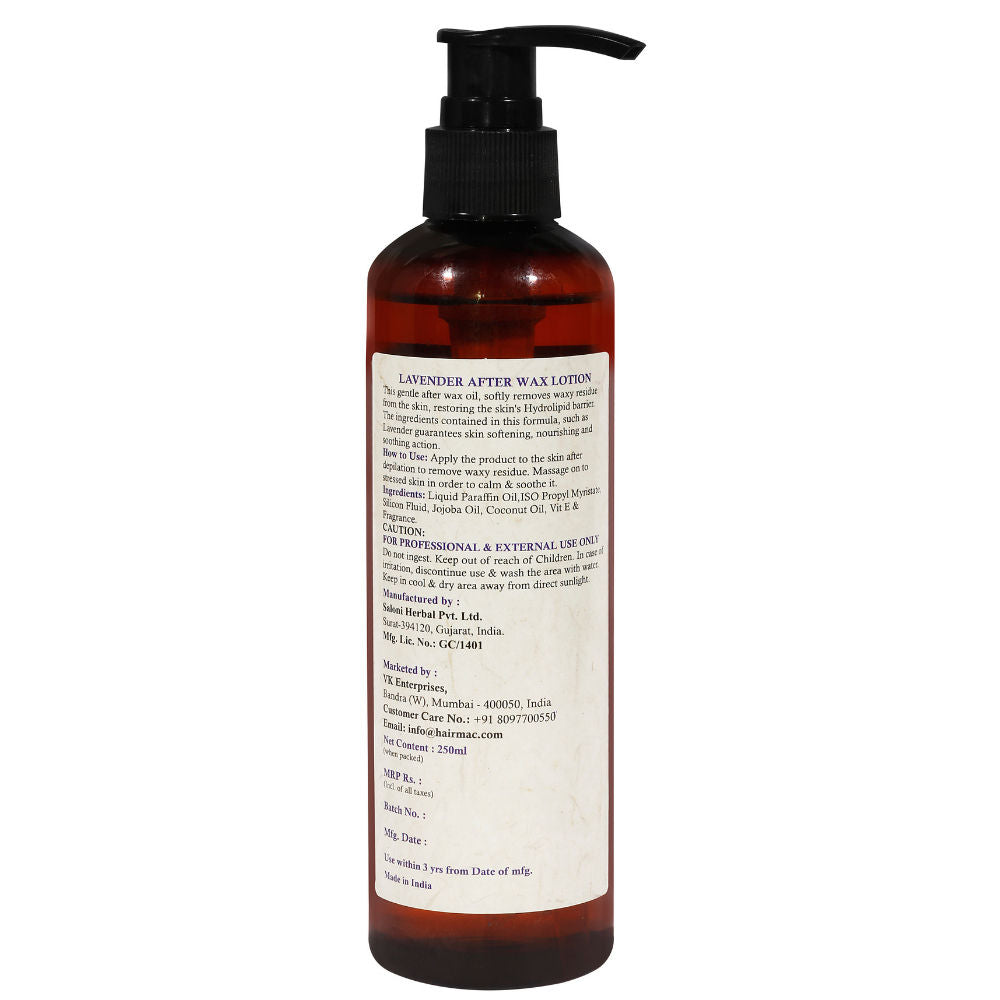 Professional Lavender After Wax Lotion for Calming Skin and Removing Rashes