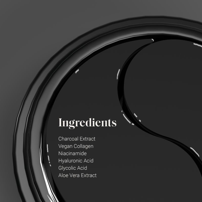 Activated Charcoal Under Eye Hydrogel Cooling Gel Mask
