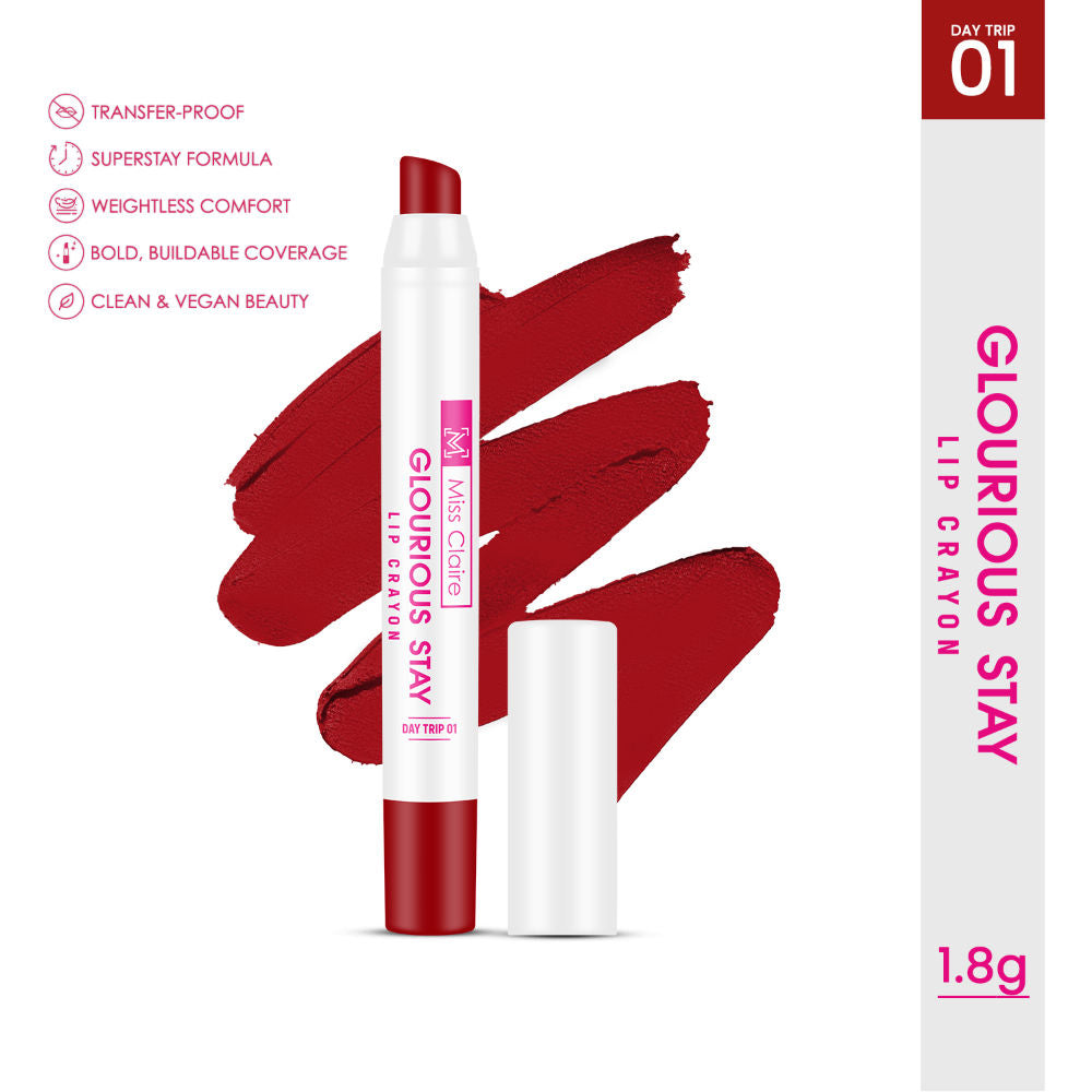 Miss Claire Glourious Stay Lip Crayon - 01 Day Trip