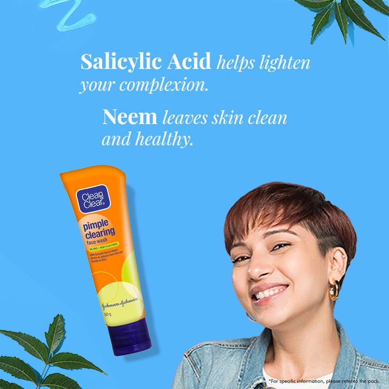 Pimple Clearing Face Wash with Neem & Salicylic Acid for Oily and Acne-Prone Skin