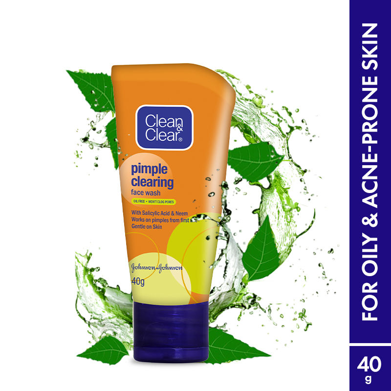 Pimple Clearing Face Wash with Neem & Salicylic Acid for Oily and Acne-Prone Skin - 40ml