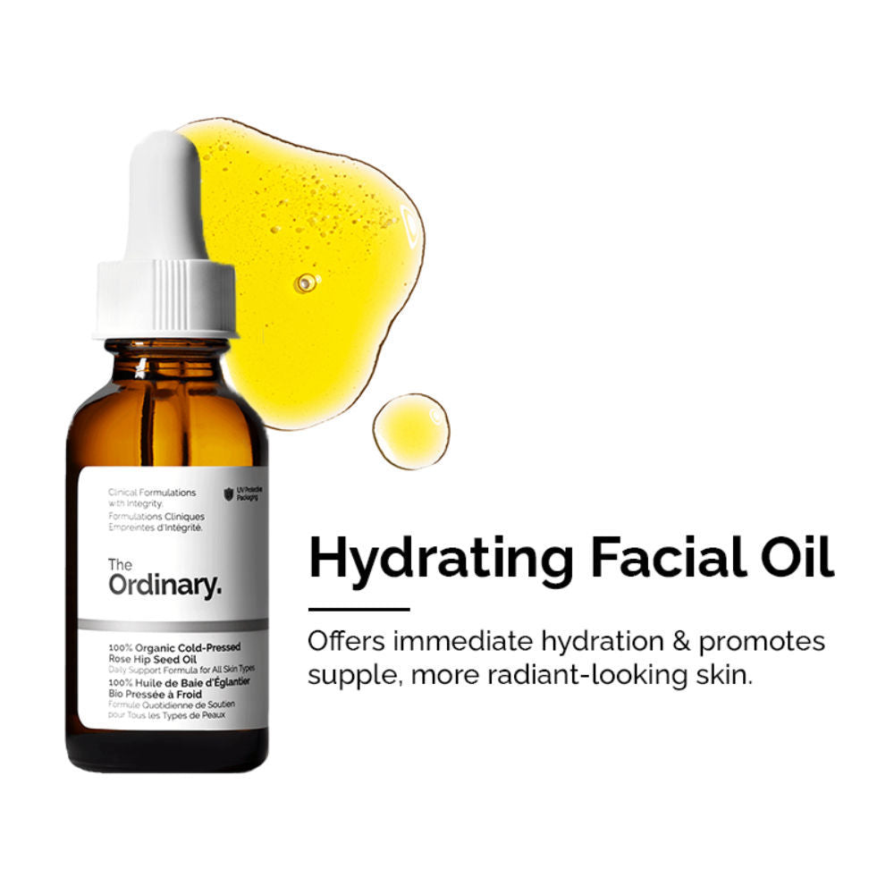 100% Organic Cold-Pressed Rose Hip Seed Oil