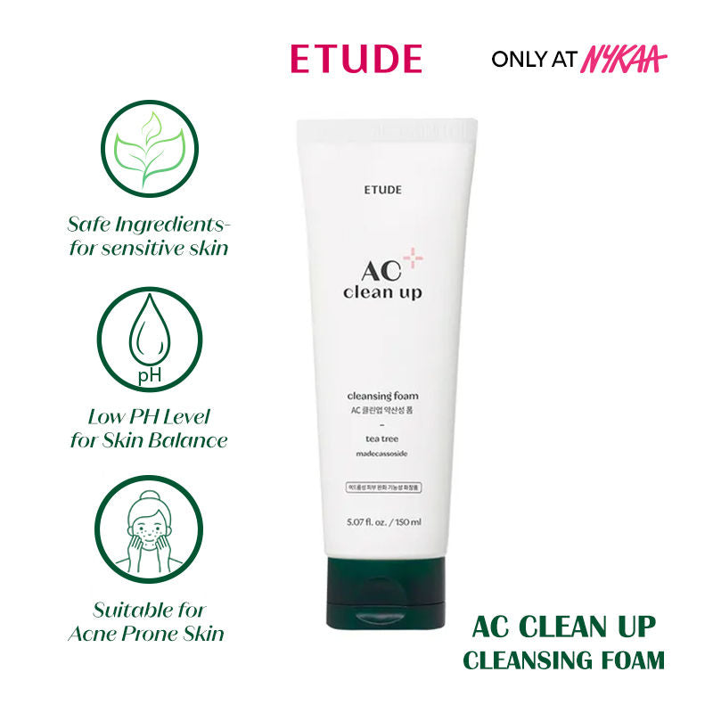 Ac Clean Up Cleansing Foam For Reducing Sebum & Acne