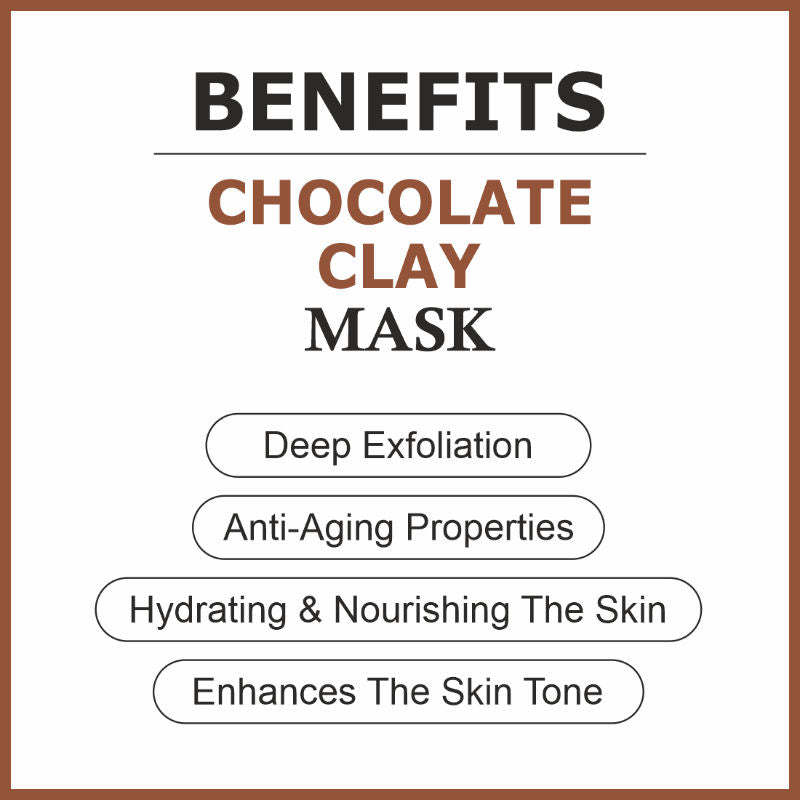 Choclate Clay Mask For Exfoliation Skin & Brightening