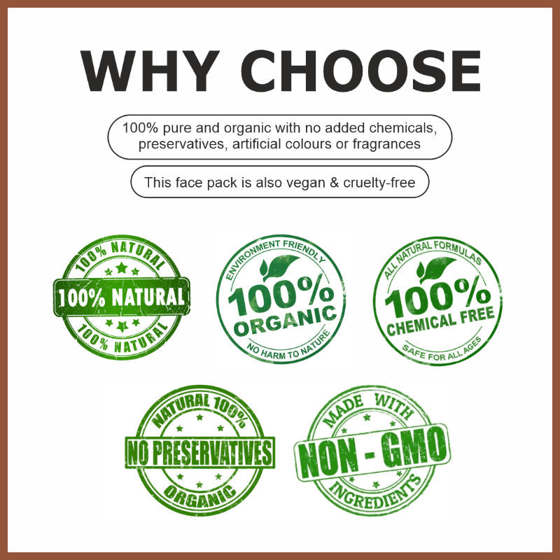 Choclate Clay Mask For Exfoliation Skin & Brightening