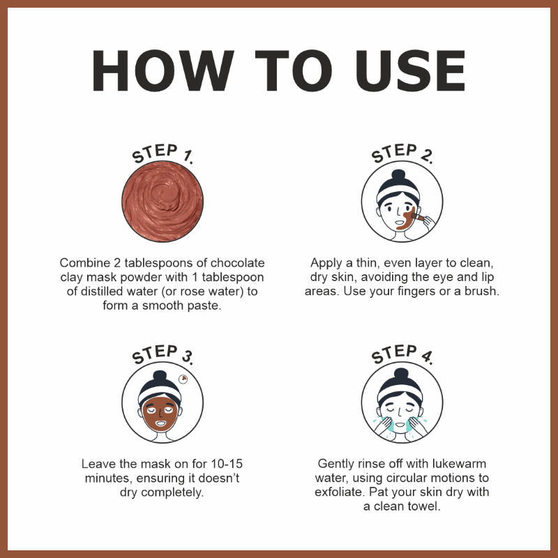 Choclate Clay Mask For Exfoliation Skin & Brightening