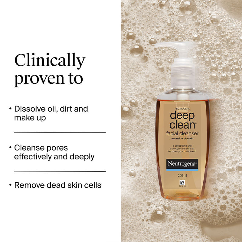 Deep Clean Facial Cleanser Face Wash for Normal to Oily Skin