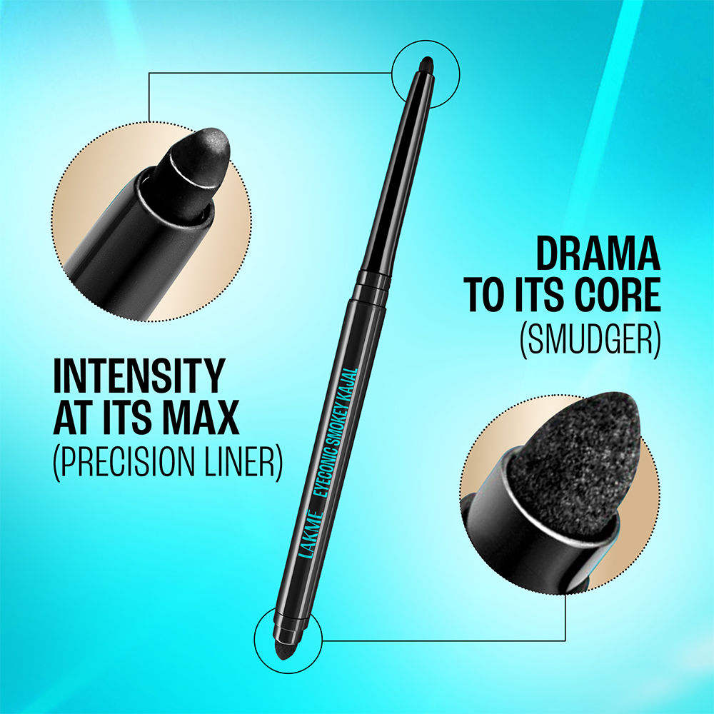 9-5 Eyeconic Smokey Kajal - Black
