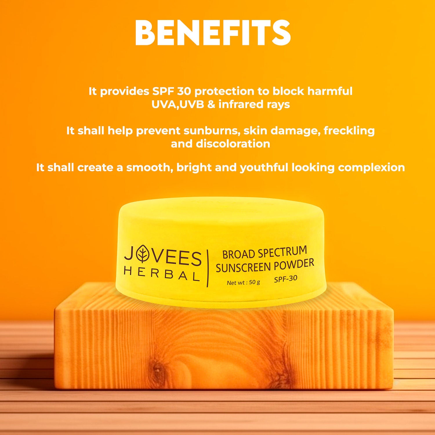 Herbal Broad Spectrum Sunscreen Powder With SPF 30