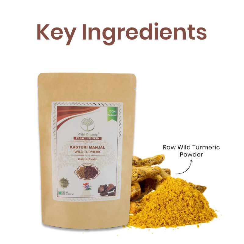 Kasturi Manjal Wild Turmeric Powder For Face & Body