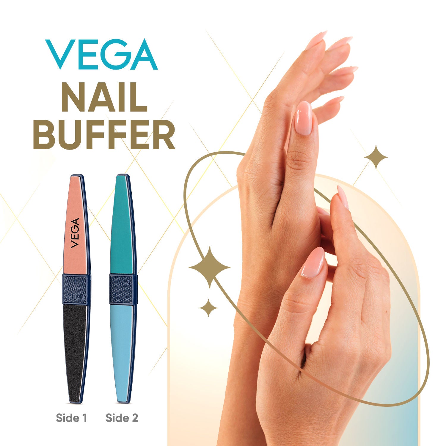 Nail Buffer for Smooth & Shiny Nails – 4-Way Buffer Block (NB-01)