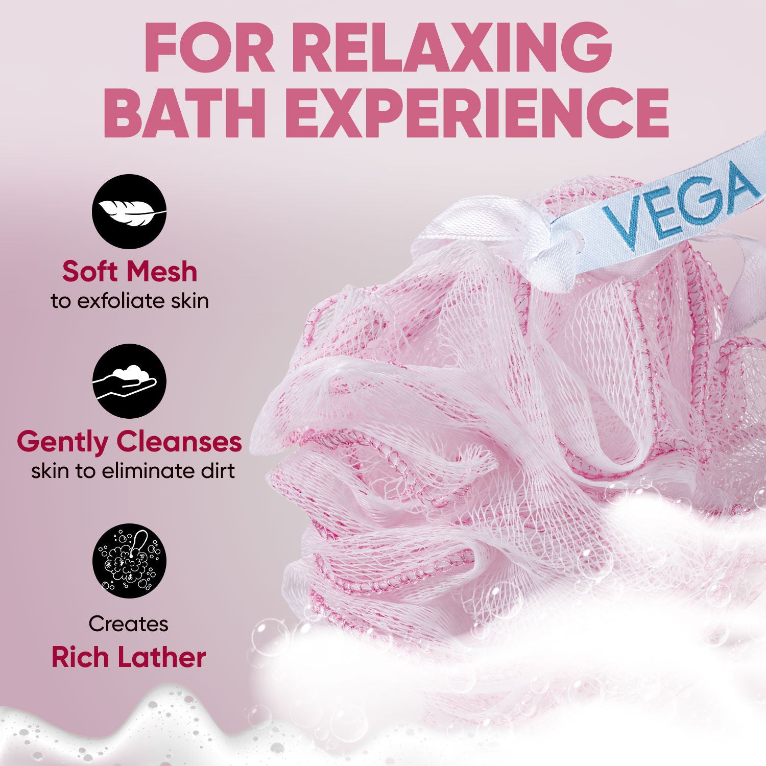 Everyday Bath Sponge Body Scrubber for Men & Women (BA-3/8)