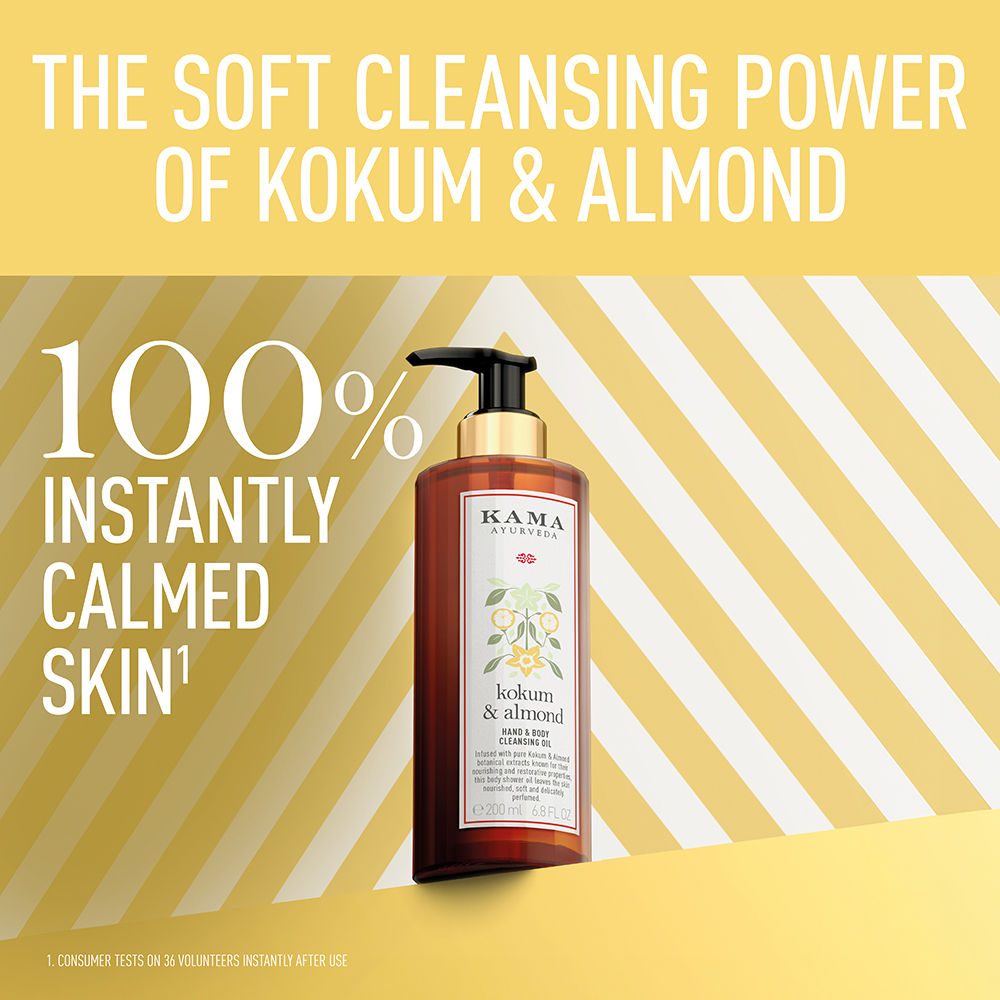 Kokum Almond Nourishing Hand & Body Cleansing Oil with Paraben Free