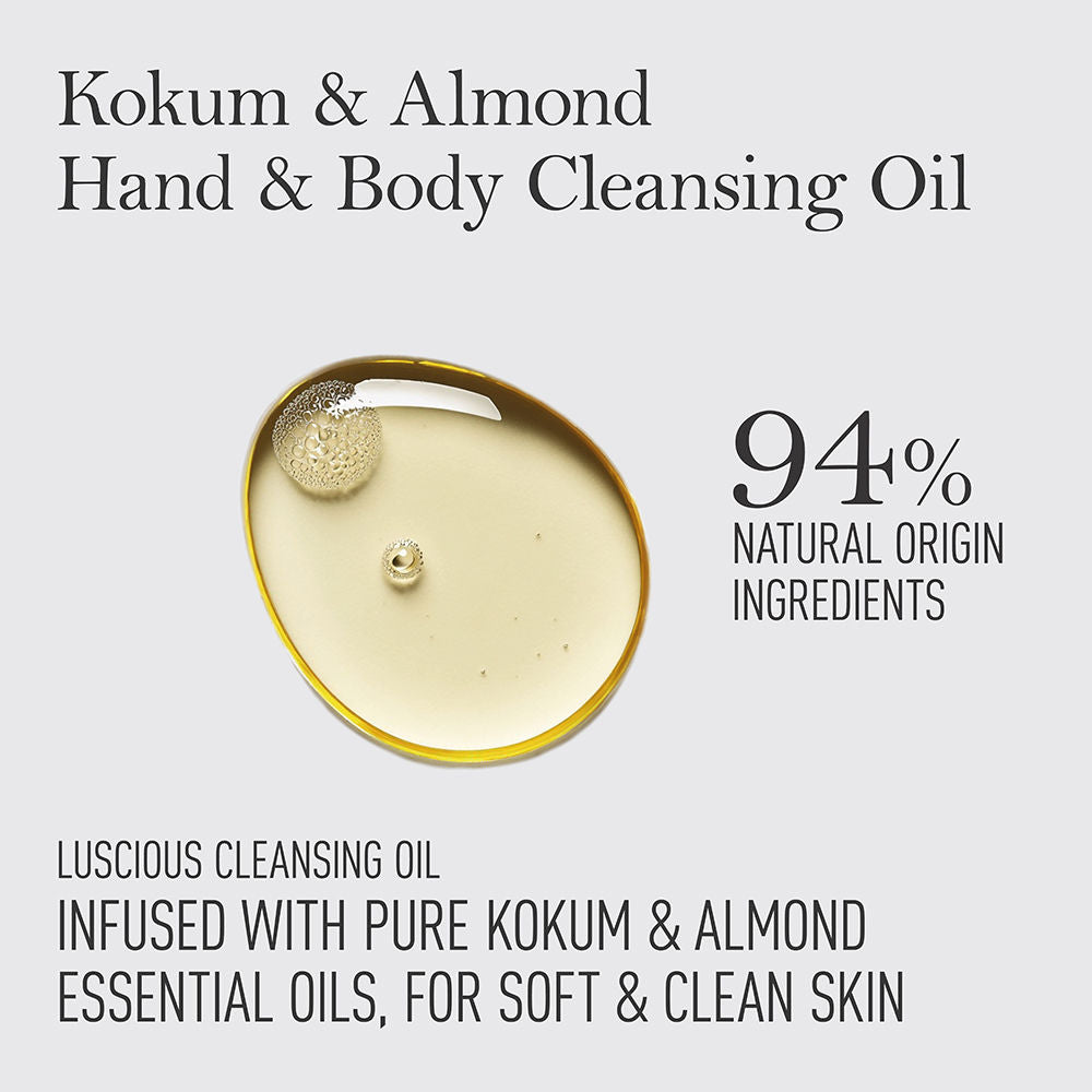 Kokum Almond Nourishing Hand & Body Cleansing Oil with Paraben Free