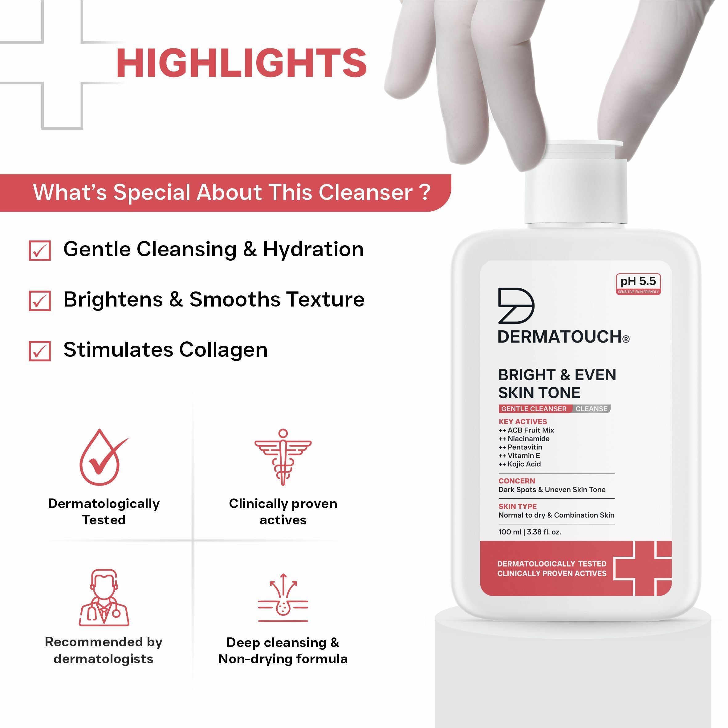 Bright & Even Skin Tone Gentle Cleanser
