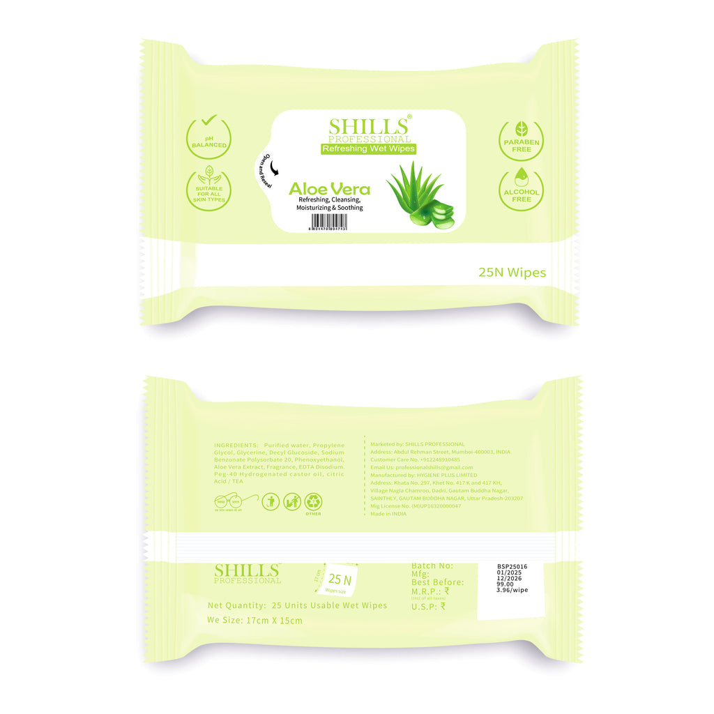 Refreshing Wet Wipes - Aloe Vera