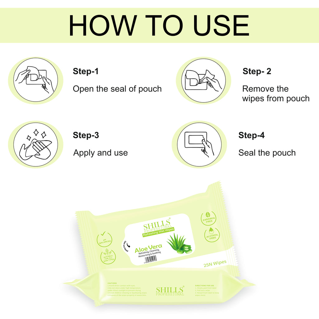 Refreshing Wet Wipes - Aloe Vera