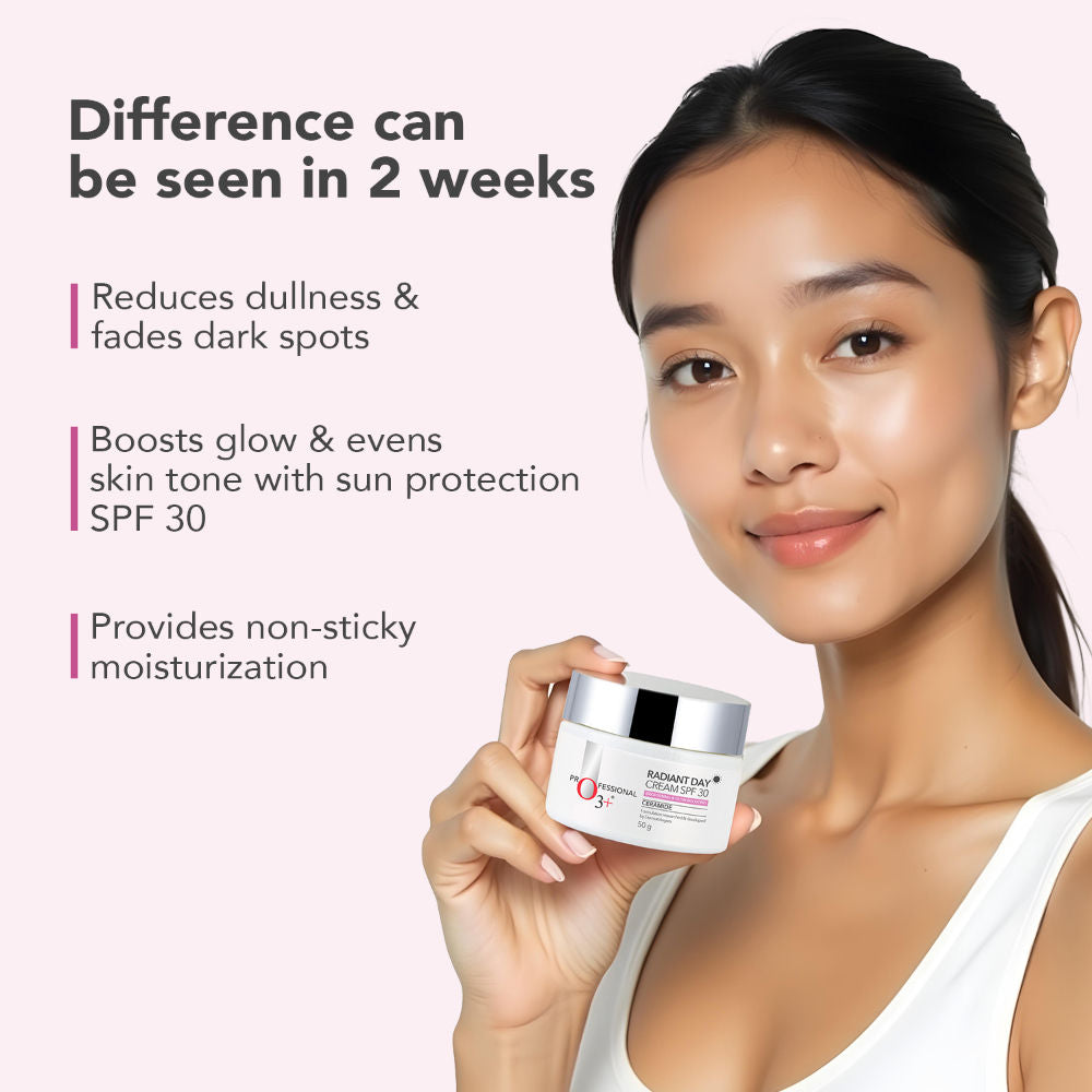 Radiant Day Cream Moisturiser SPF30 for Brightening & Glowing Skin | All Skin Types