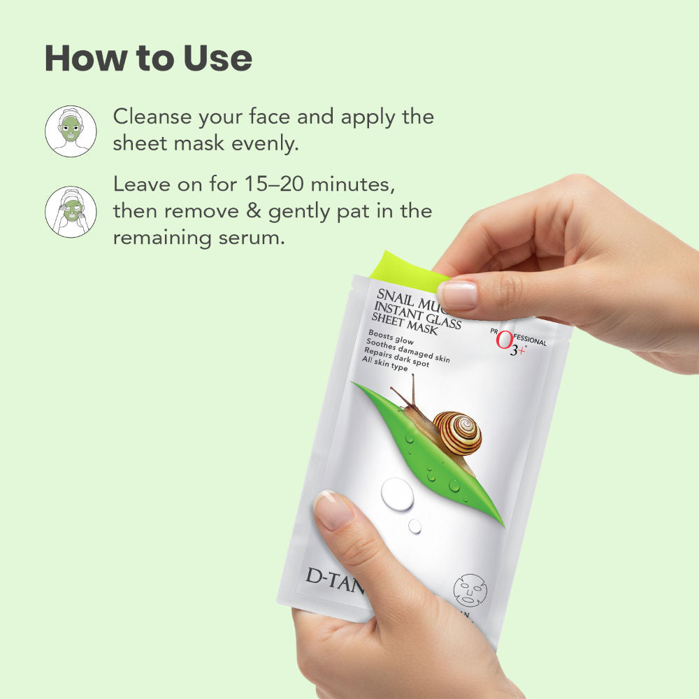 Snail Mucin Instant Glass Sheet Mask