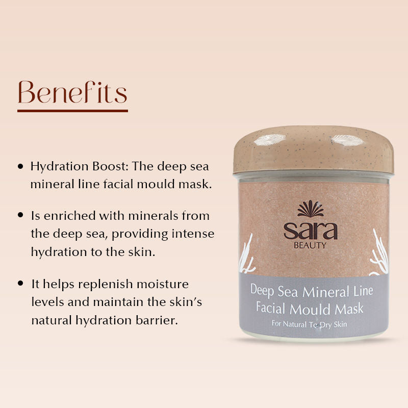 Deep Sea Mineral Line Facial Mould Mask for hydration, nourishment & anti-aging benefits