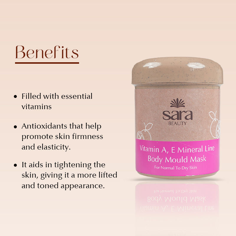 Vitamin A & E Mineral Line Body Mould Mask for Smoother Skin & Brighter Glow