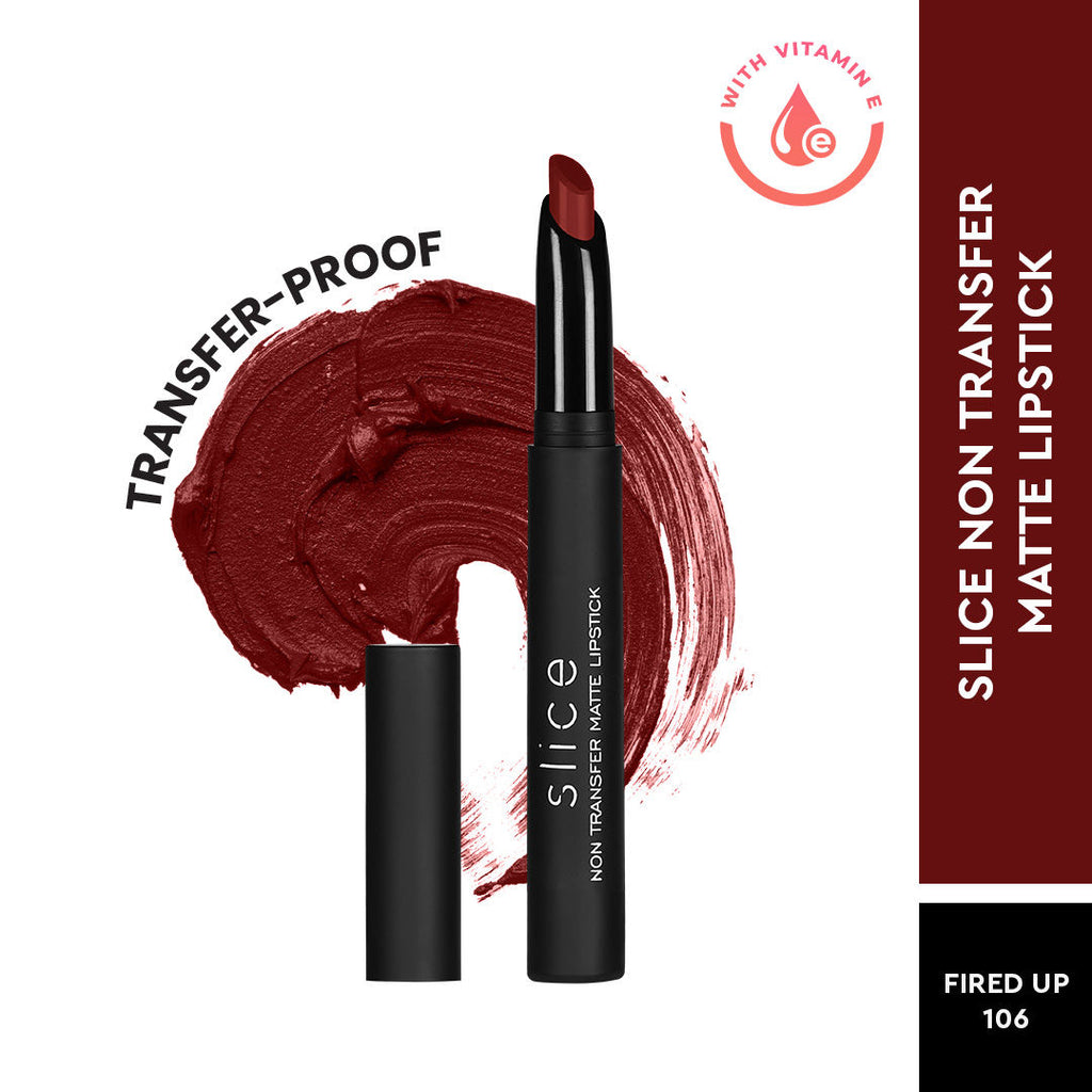 Slice Non Transfer Matte Lipstick - Fired Up 106