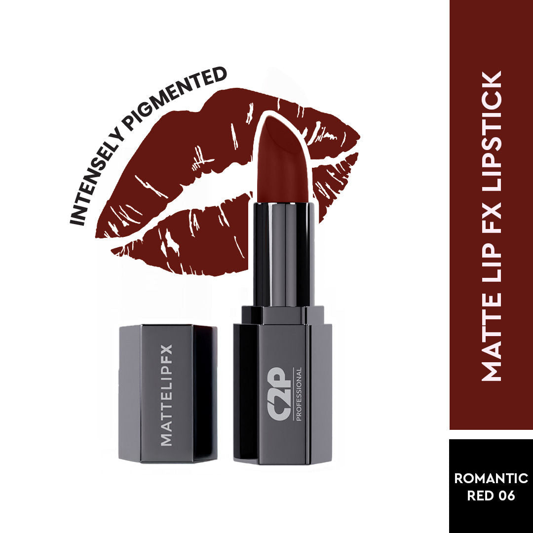 Matte Lip FX Long-Lasting Ultra Creamy Lipstick - Romantic Red 06