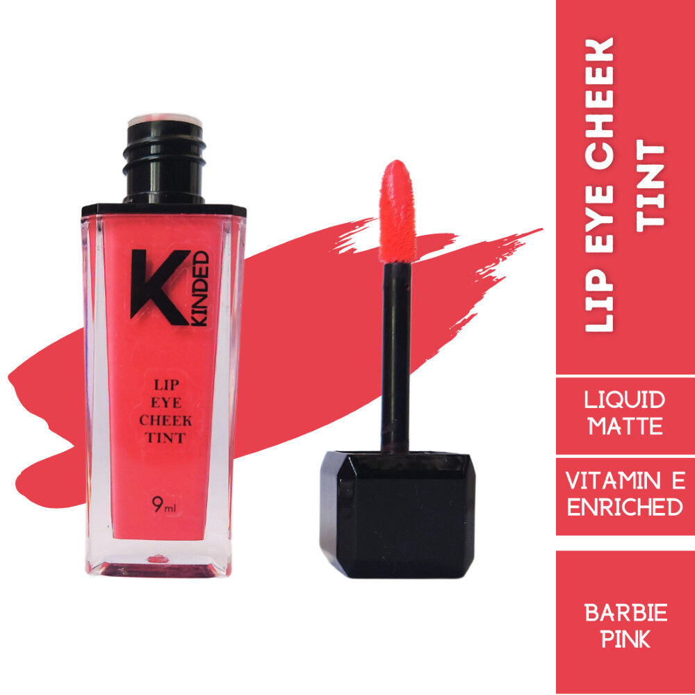 Lip, Eye & Cheek Tint with Vitamin-E Enriched - 01 Barbie Pink