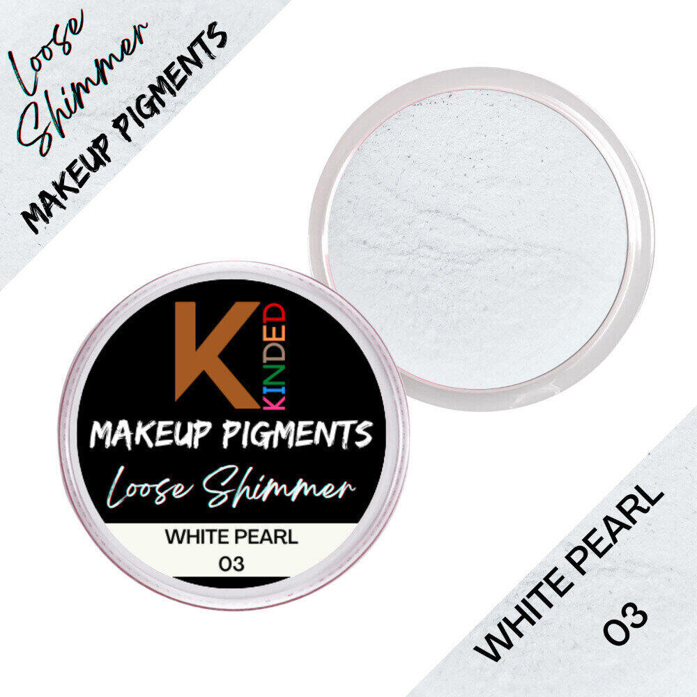 Loose Shimmer Makeup Foil Pigments Powder - White Pearl