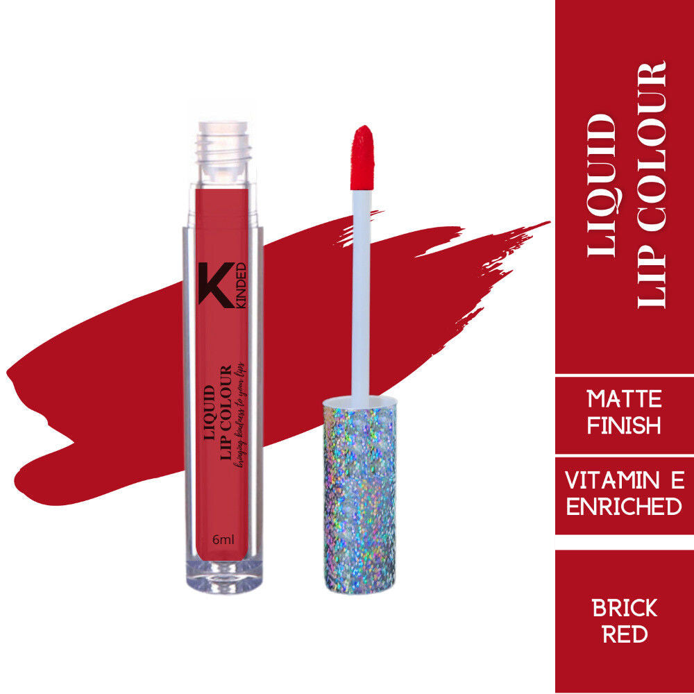 Liquid Lip Colour Lipstick Lip Gloss - 04 Brick Red