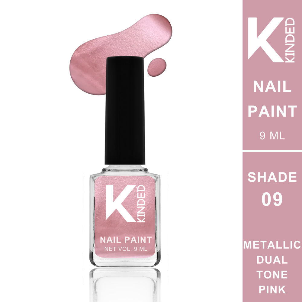 Long Stay Metallic Finish Nail Paint - 09 Dual Tone Pink