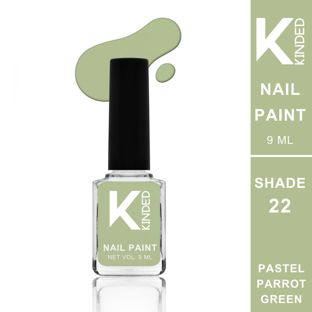 Long Stay Glossy Finish Nail Paint - 22 Pastel Parrot Green