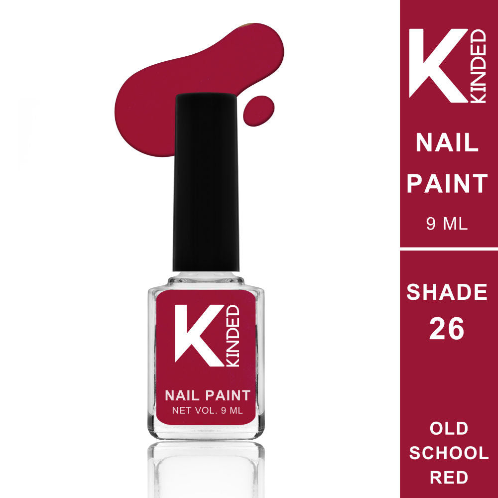Long Stay Glossy Finish Nail Paint - 26 Old School Red