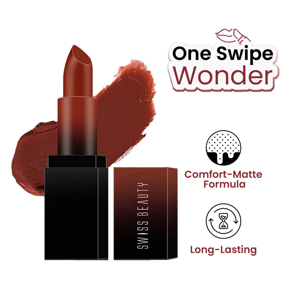 HD Matte Lipstick , High Coverage , Lightweight - 03 Athena