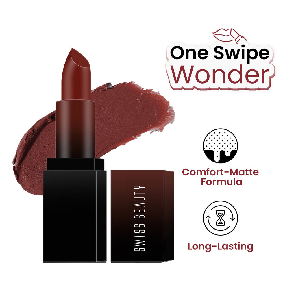 HD Matte Lipstick , High Coverage , Lightweight - 11 Chocolava