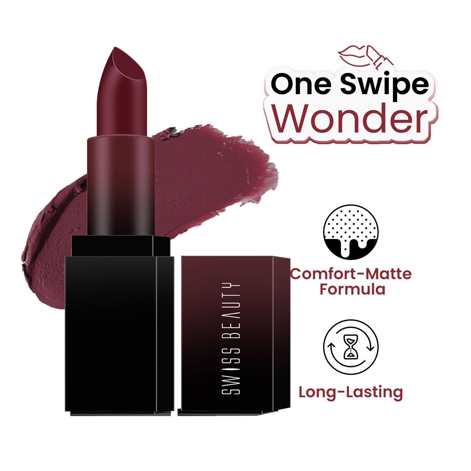 HD Matte Lipstick , High Coverage , Lightweight - 24 Naked