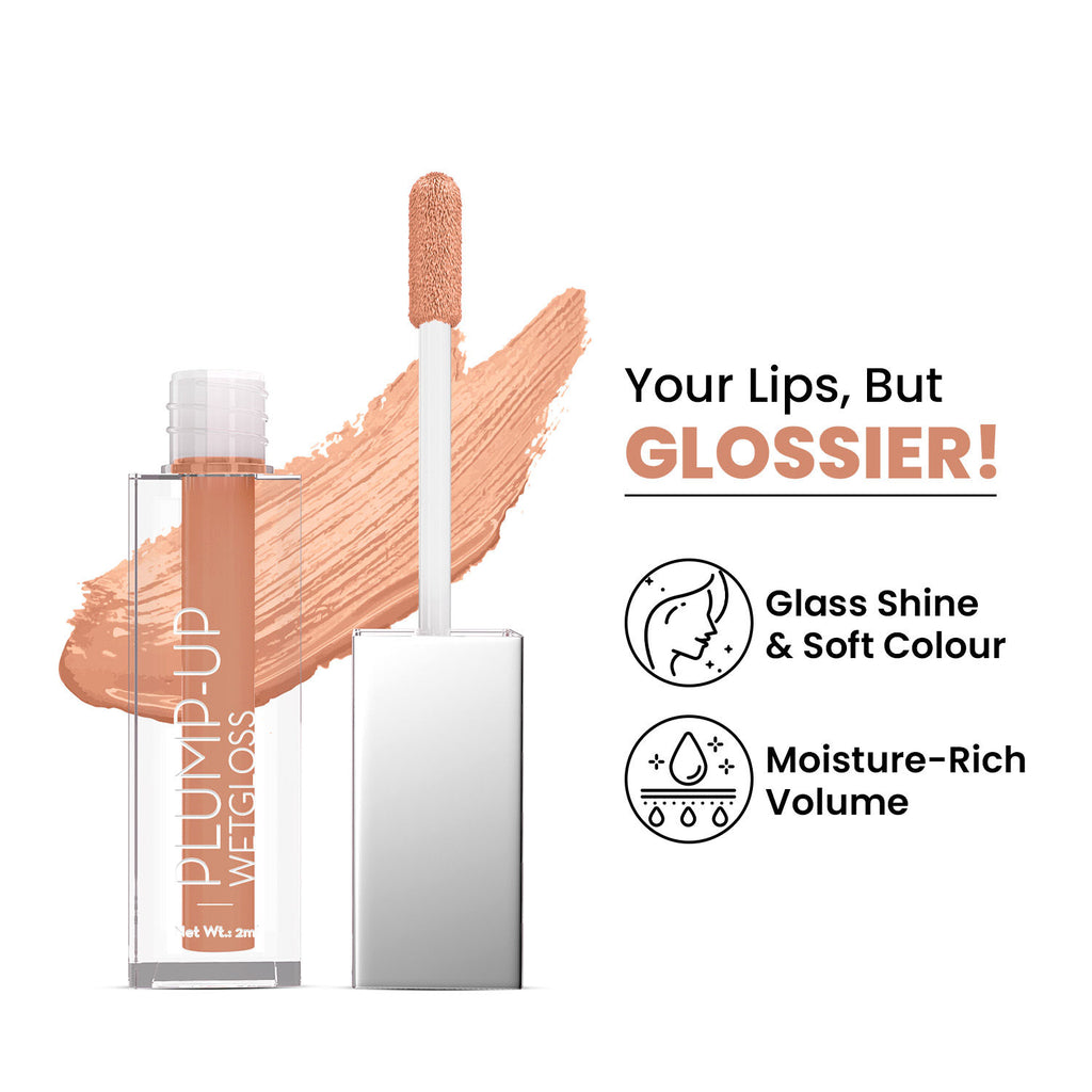 Plump Up Wet Lip Gloss For Glossy And Fuller Lips - 4 Browny Point