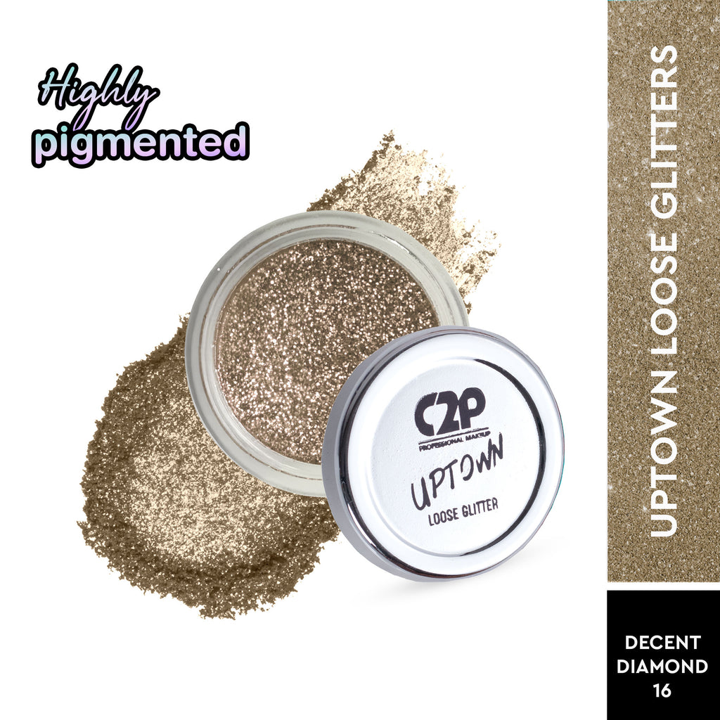 Uptown Loose Glitter for Eye Makeup Highly Pigmented Eyeshadow Powder