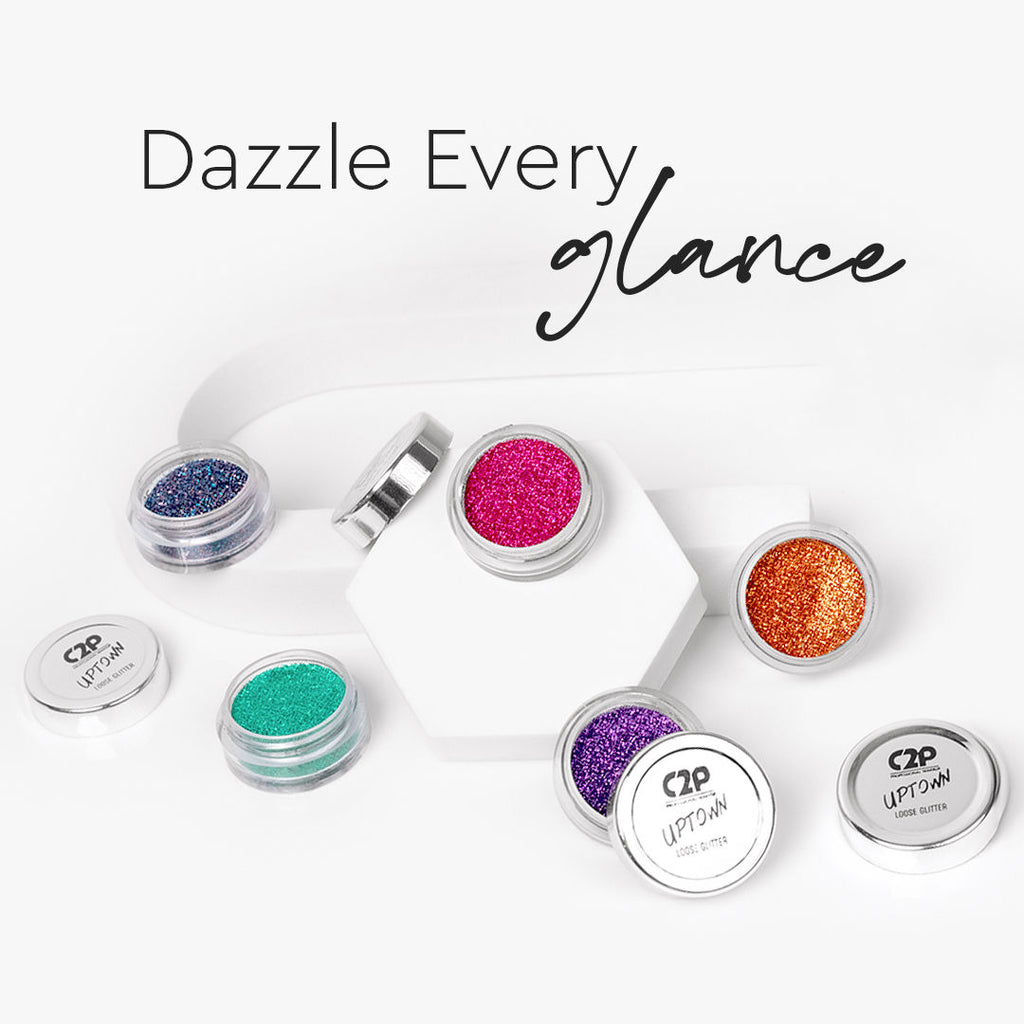 Uptown Loose Glitter for Eye Makeup Highly Pigmented Eyeshadow Powder
