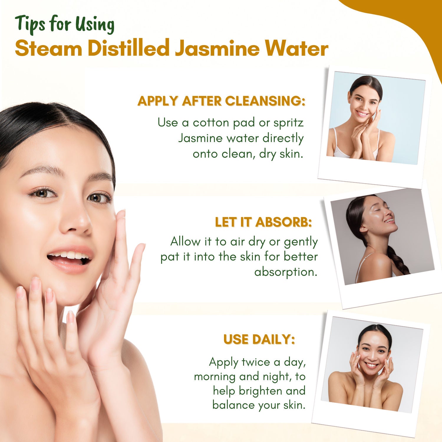 Jasmine Mogra Face Mist Toner with Jasmine Oil, 100% Pure Mogra Jal