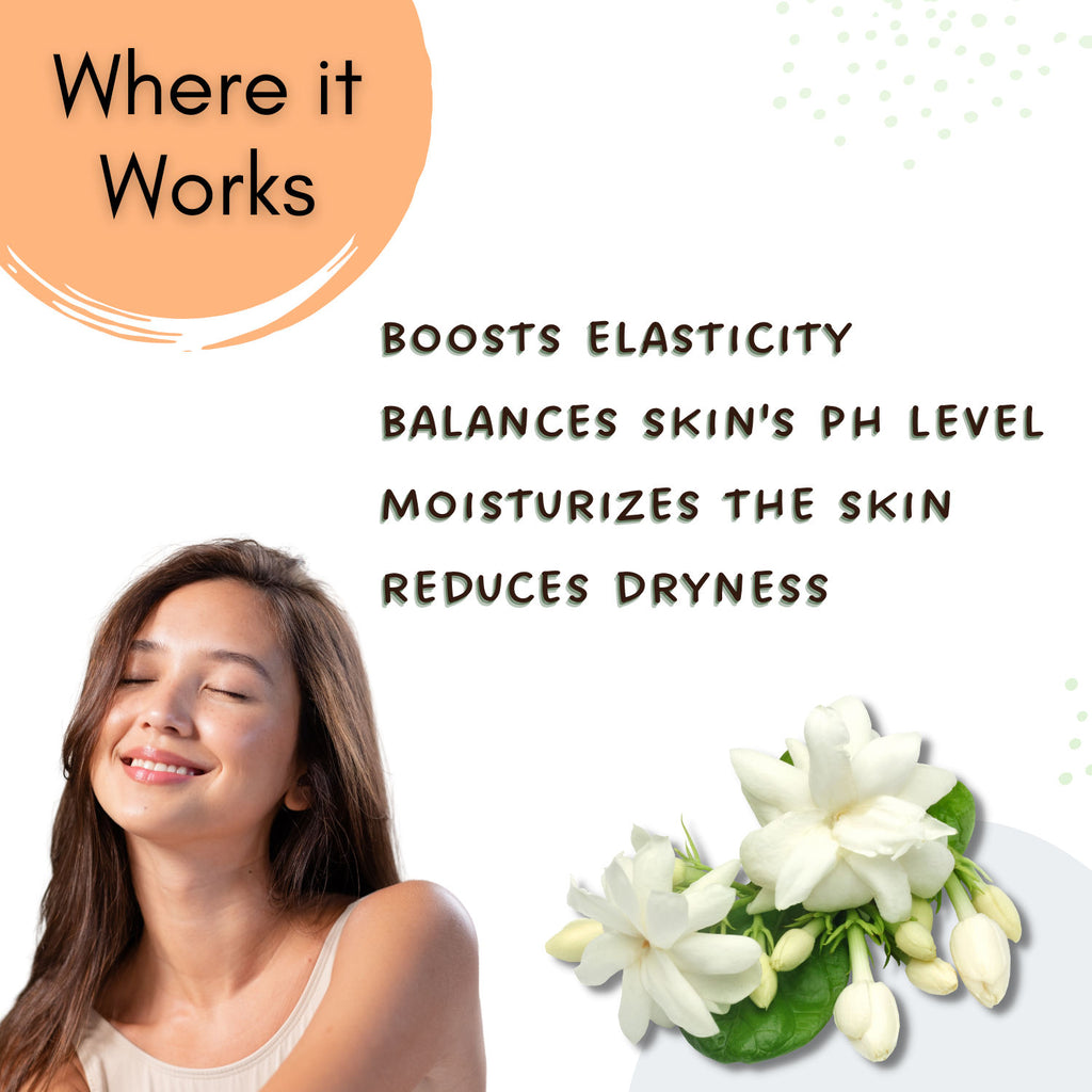 Jasmine Mogra Face Mist Toner with Jasmine Oil, 100% Pure Mogra Jal