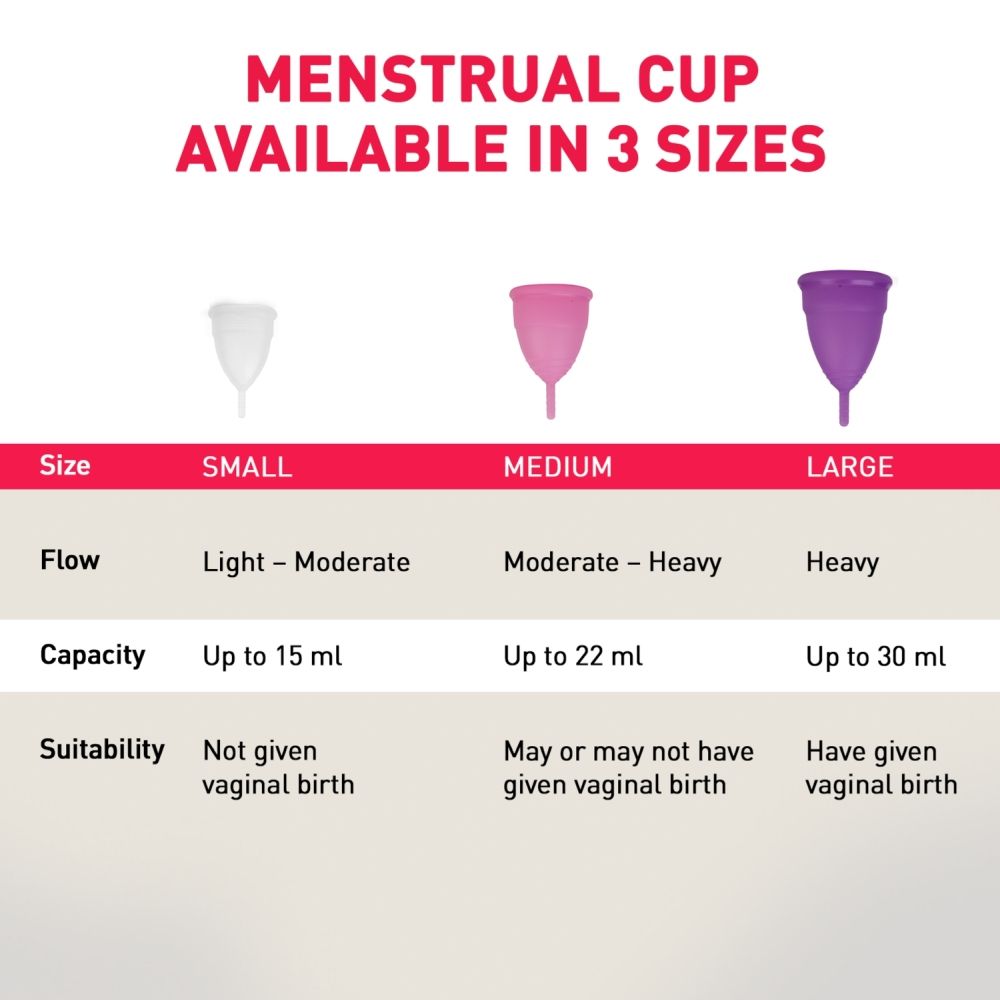 FDA Approved Reusable Menstrual Cup (Medium) with Portable Microwaveable Sterilizer