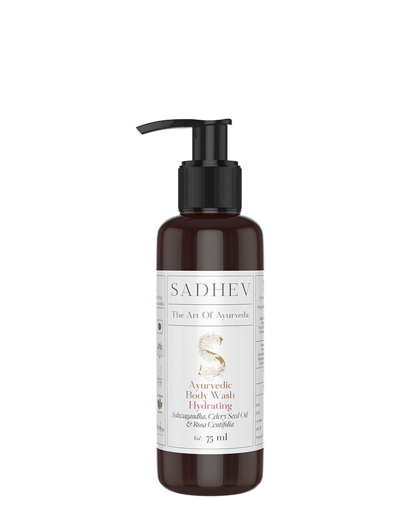 Ayurvedic Ashwagandha, Celery Seed Oil & Rosa Centifolia Hydrating Body Wash - 75ml